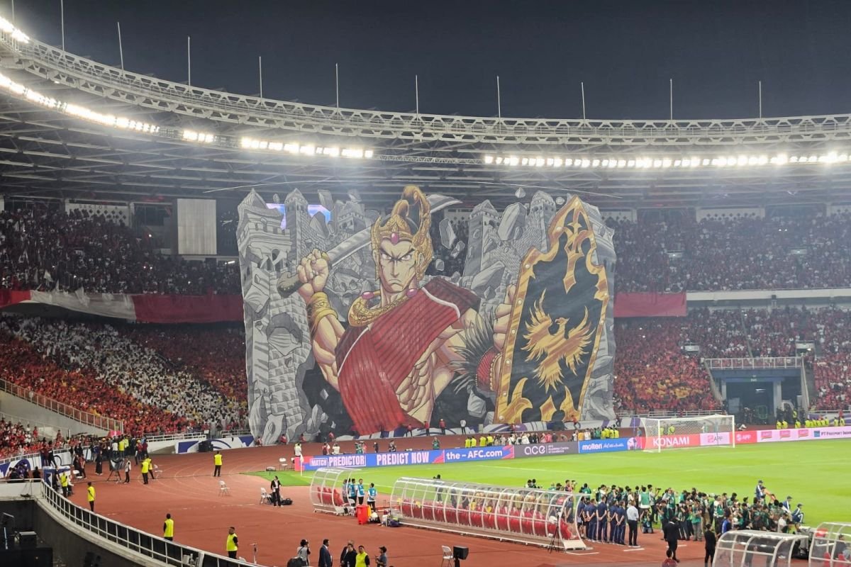 Berhias Tifo: Koreografi Pertunjukan Pendekar dalam Laga Indonesia vs China